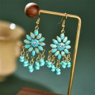 Sea Green/Blue Beaded Earrings ER-15702