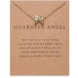 Gold "Guardian Angel" Wings Pendant Necklace NL-12323