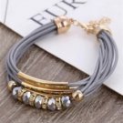 Layered Gray with Glass Beads BA-13069