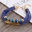 Layered Blue with Glass Beads BA-13070