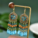 Teal Beaded Earrings ER-15951
