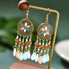 Pink & Blue Beaded Earrings ER-15953
