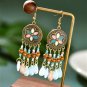 Pink & Blue Beaded Earrings ER-15953