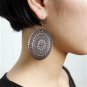 Large Round Copper Patterned ER-15127