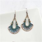 Hammered Copper with Blue Detail ER-15097