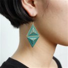 Gold Triangle with Green Detail ER-15103
