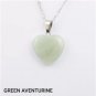 Green Aventurine Heart Pendant Necklace NL-12276
