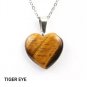 Tiger Eye Heart Pendant Necklace NL-12287