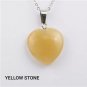 Yellow Heart Pendant Necklace NL-12306