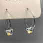 Crystal AB Butterfly Hoops ER-15945