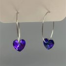 Blue Heart Hoops ER-15946