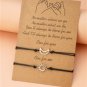 Silver Sun & Moon Friendship Bracelets (set of 2) BA-13177