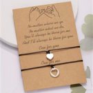Heart Charm Friendship Bracelets (set of 2) BA-13181