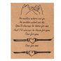 Gold Heart Charm Friendship Bracelets (set of 2) BA-13185