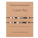 I LOVE YOU Morse Code Bracelets (set of 2) BA-13186