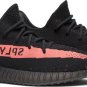 Mens Wmns Yeezy Boost 350 v2 Black Red BY9612