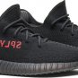 Mens Wmns Yeezy Boost 350 v2 Bred Black Red CP9652