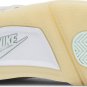 Mens Wmns Off-White x  Air Jordan 4 SP Sail CV9388 100