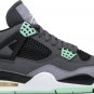 Mens Wmns Air Jordan 4 Retro Green Glow 308497 033 / 408452 033