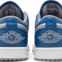 Air Jordan 1 Low True Blue Cement 553558 412