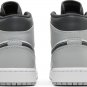 Mens Wmns Air Jordan 1 Mid Light Smoke Grey 554724 078