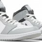 Mens Wmns Air Jordan 1 Mid Light Smoke Grey 554724 078