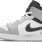 Mens Wmns Air Jordan 1 Mid Light Smoke Grey 554724 078