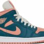 Mens Wmns Air Jordan 1 Mid Dark Teal Green BQ6472 308