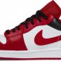 Mens Wmns Air Jordan 1 Low Reverse Black Toe 553558 163