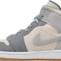Mens Wmns Air Jordan 1 Mid SE Coconut Milk Particle Grey DN4281 100