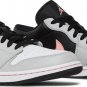 Mens Wmns Air Jordan 1 Low Grey Fog Bleached Coral 553558 062