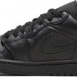 Mens Wmns Air Jordan 1 Low Triple Black 2022 553558 093