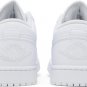 Mens Wmns Air Jordan 1 Low Triple White 2022 553558 136