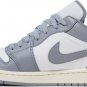 Mens Wmns Air Jordan 1 Low Vintage Grey 553558 053
