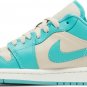 Mens Wmns Air Jordan 1 Low Tropical Teal Sandy Beige DC0774 131