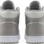 Mens Wmns Air Jordan 1 Mid College Grey 554724 082