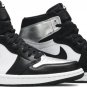 Mens Wmns Air Jordan 1 Retro High OG Silver Toe CD0461 001