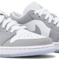 Mens Wmns Air Jordan 1 Low White Wolf Grey DC0774 105