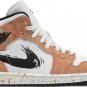 Mens Wmns Air Jordan 1 Mid SE Brushstroke Paint Splatter DA8005 100