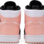 Mens Wmns Air Jordan 1 Mid Crimson Tint 554724 133
