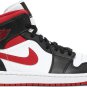 Mens Wmns Air Jordan 1 Mid Black Gym Red 554724 122
