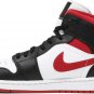 Mens Wmns Air Jordan 1 Mid Black Gym Red 554724 122