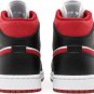 Mens Wmns Air Jordan 1 Mid Black Gym Red 554724 122