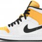 Mens Wmns Air Jordan 1 Mid Perforated - White University Gold BQ6472 107