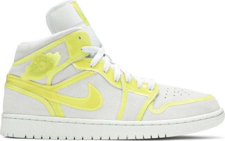 Mens Wmns Air Jordan 1 Mid LX Off White Opti Yellow DA5552 107
