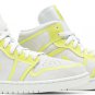 Mens Wmns Air Jordan 1 Mid LX Off White Opti Yellow DA5552 107