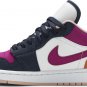 Mens Wmns Air Jordan 1 Low SE Mismatched - Purple Magenta DJ4342 400