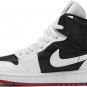 Mens Wmns Air Jordan 1 Mid SE Utility White Black Gym Red DD9338 016
