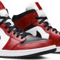 Mens Wmns Air Jordan 1 Mid Chicago Black Toe 554724 069