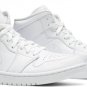 Mens Wmns Air Jordan 1 Mid Triple White 554724 130